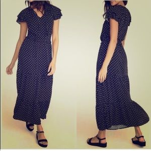 Old navy polka dot maxi dress size medium